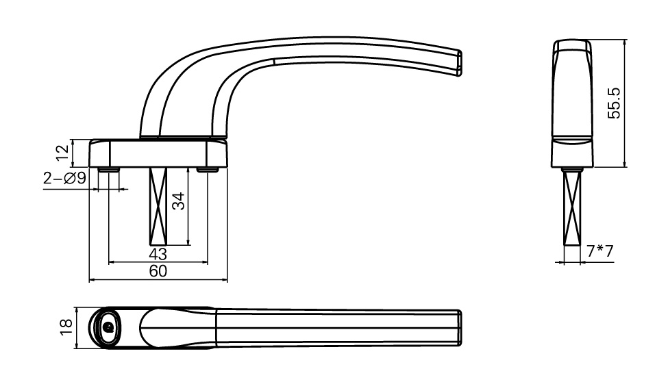 CZ11方軸執手